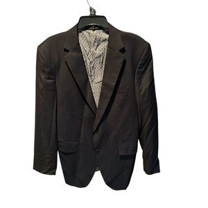 Knot Standard Men's Wool Suit Jacket Blazer in Black